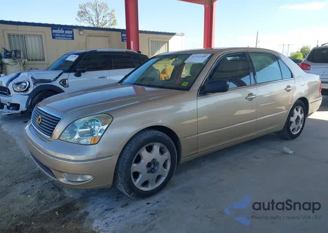 2002 Lexus Ls 430 from USA, damaged, VIN JTHBN30FX20076097